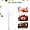 Set of 3 Lighted Birch Tree Artificial Twig Tree Lamp for Christmas (4 ft, 6 ft, 8 ft)